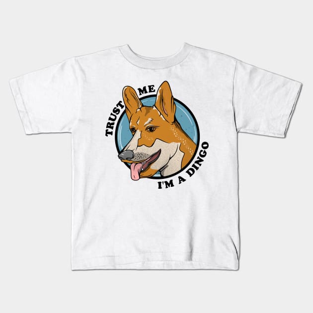 Dingo Kids T-Shirt by mailboxdisco